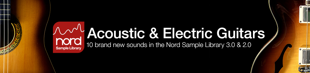 Nuovi Suoni di chitarra acustica ed elettrica per la Nord Sample Library